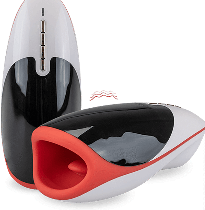 Masturbateur bouche suceuse vibrante Red Kobra