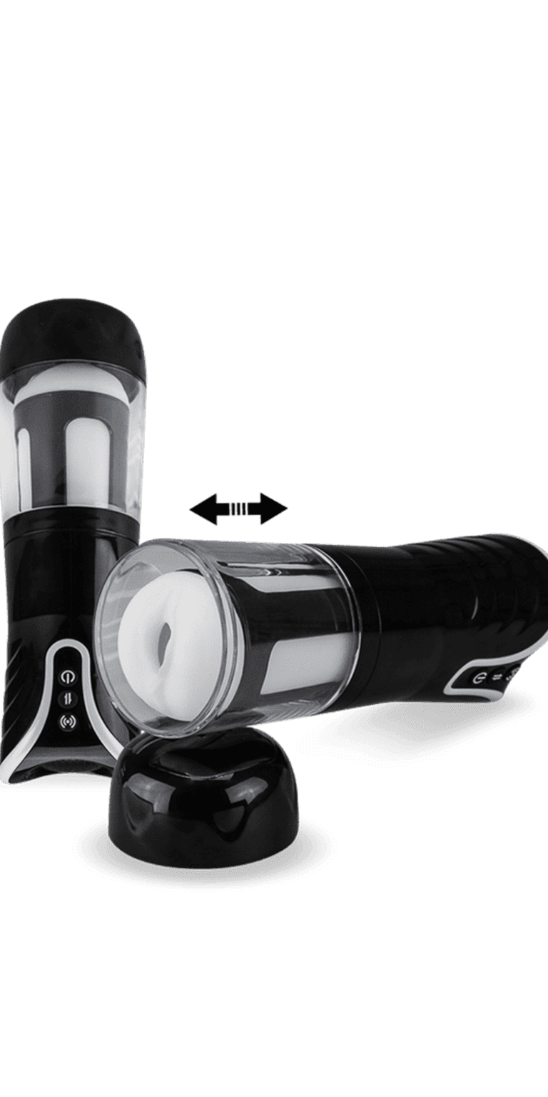 Masturbator comes and goes vibrating automatic