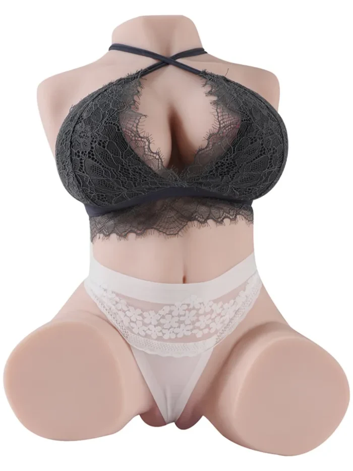 Jessie Ⅱ -14,17 pouces Torso Sex Doll avec vagin à succion automatique (en stock aux États-Unis)