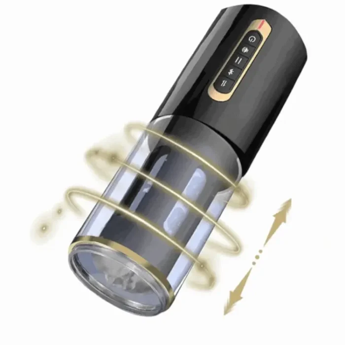 Masturbation masculine télescopique automatique, voix intelligente, pipe de chatte