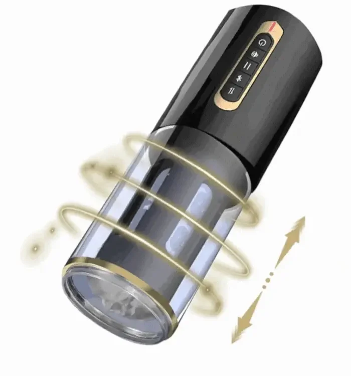 Masturbation masculine télescopique automatique, voix intelligente, pipe de chatte