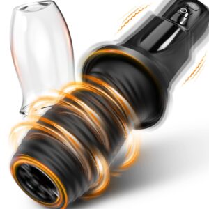 Gawk Gawk Noir (Avec Couvercle) Tivino Rotating Vibration Male Masturbation Cup