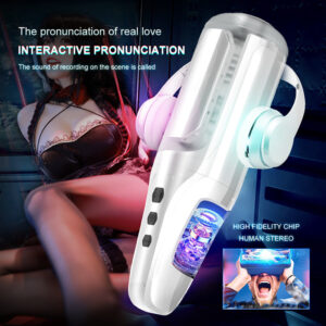 Masturbateur masculin interactif avec pipe à jus