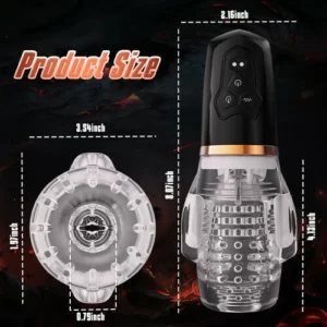 Gawk Gawk 5000 Tasse de masturbation masculine transparente suceuse et vibrante