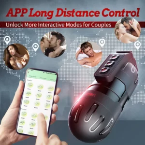 Grenade Strong Shock Appareil de masturbation masculine Application mobile Télécommande