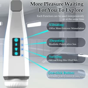 007-Ⅲ Penis 4D Clip Aspiration Smart Real Voice Langue Lécher Mâle Masturbateur Tasse