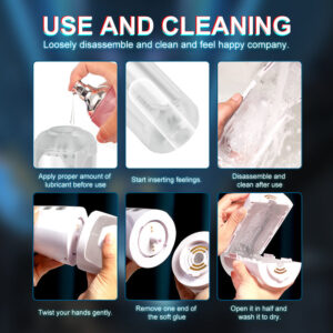 Masturbateur masculin interactif avec pipe à jus