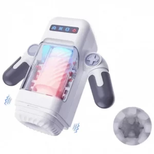 Game cup - Masturbateur à vibrations de poussée avec fonction chauffante