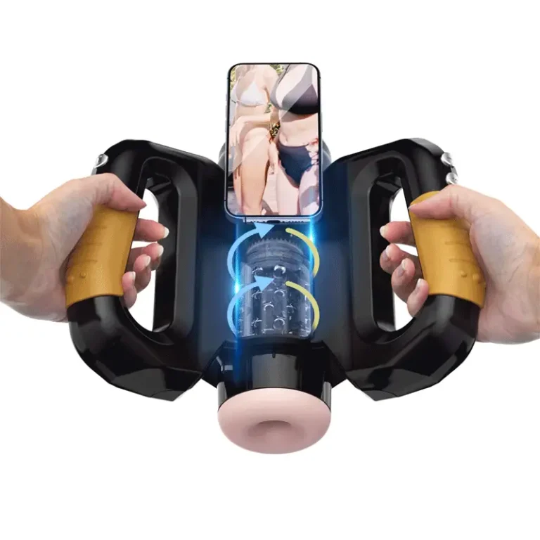 Sex Toy for Men: Rotating Hercules Handle - Improved game cup, fully automatic telescopic rotating masturbation mug