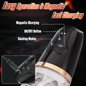 Gawk Gawk 5000 Tasse de masturbation masculine transparente suceuse et vibrante