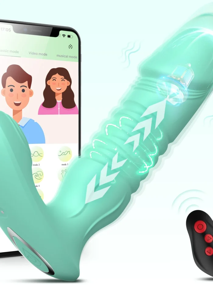 Evander - Vibromasseur gode point G avec fonctions de poussée et conception réglable