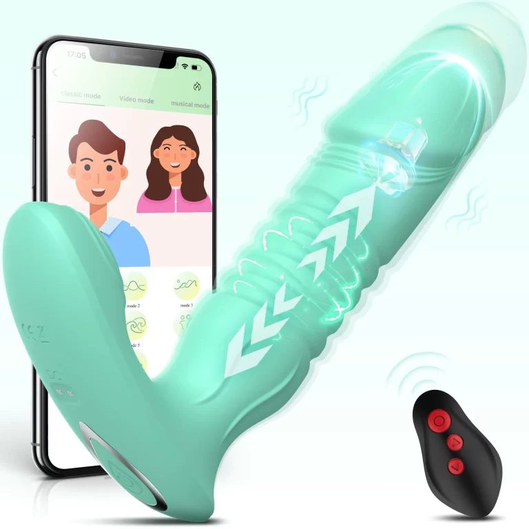 sneak - G-spot dildo vibrator with push functions and adjustable design