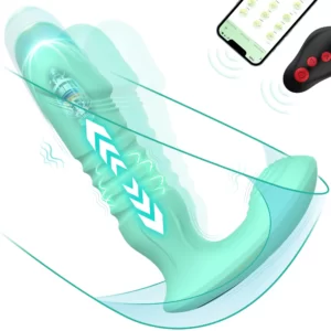 Evander - Vibromasseur gode point G avec fonctions de poussée et conception réglable