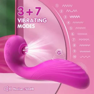 10 Vibrations 5 Battements Sucer Léchage Clitoridien et Vibrateur Point G