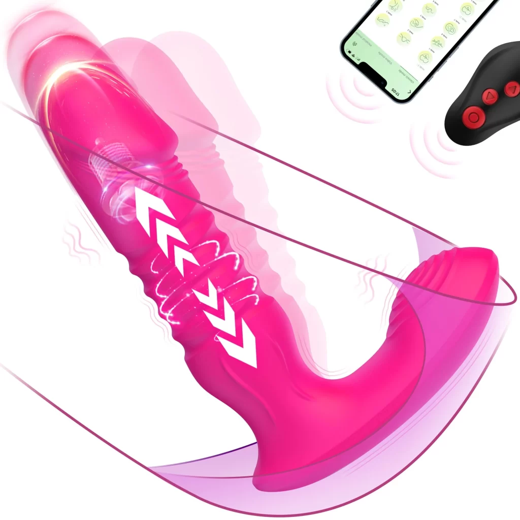 Milan - Vibromasseur gode point G avec modes de poussée et de vibration