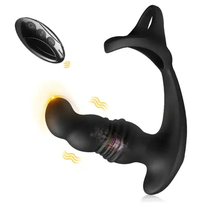Queue de Baleine Télescopique et Vibration avec cockring — SoldDolls