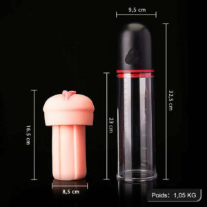 MONIKA Masturbateur cup avec 3 suctions et 9 vibrations, S-HANDE