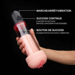 MONIKA Masturbateur cup avec 3 suctions et 9 vibrations, S-HANDE