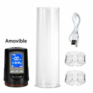 Pompe à pénis automatique avec 2 modes de succion et écran LED