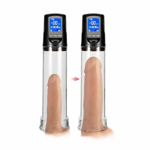 Pompe à pénis automatique avec 2 modes de succion et écran LED