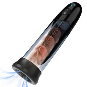 WaterSamurai - Pompe à pénis électrique à aspiration sous vide - 3 fréquences - Plaisir confortable et entraînement scie