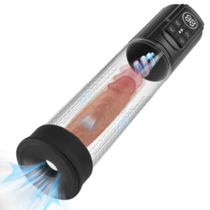 Pompe à pénis électrique avec affichage de la pression, amplificateur de vide, 4 modes d'entraînemen