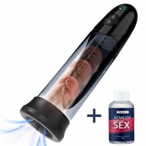 WaterSamurai - Pompe à pénis électrique à aspiration sous vide - 3 fréquences - Plaisir confortable et entraînement scie