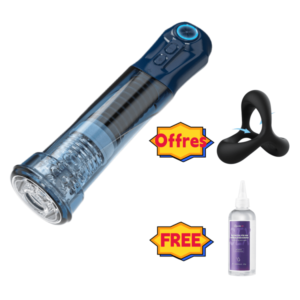 Appareil pour agrandir le pénis avec stimulation du gland 3 niveaux d'aspiration et 7 mod