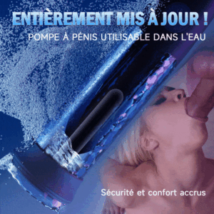 WaterSamurai - Pompe à pénis électrique à aspiration sous vide - 3 fréquences - Plaisir confortable et entraînement scie