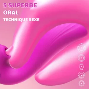 10 Vibrations 5 Battements Sucer Léchage Clitoridien et Vibrateur Point G