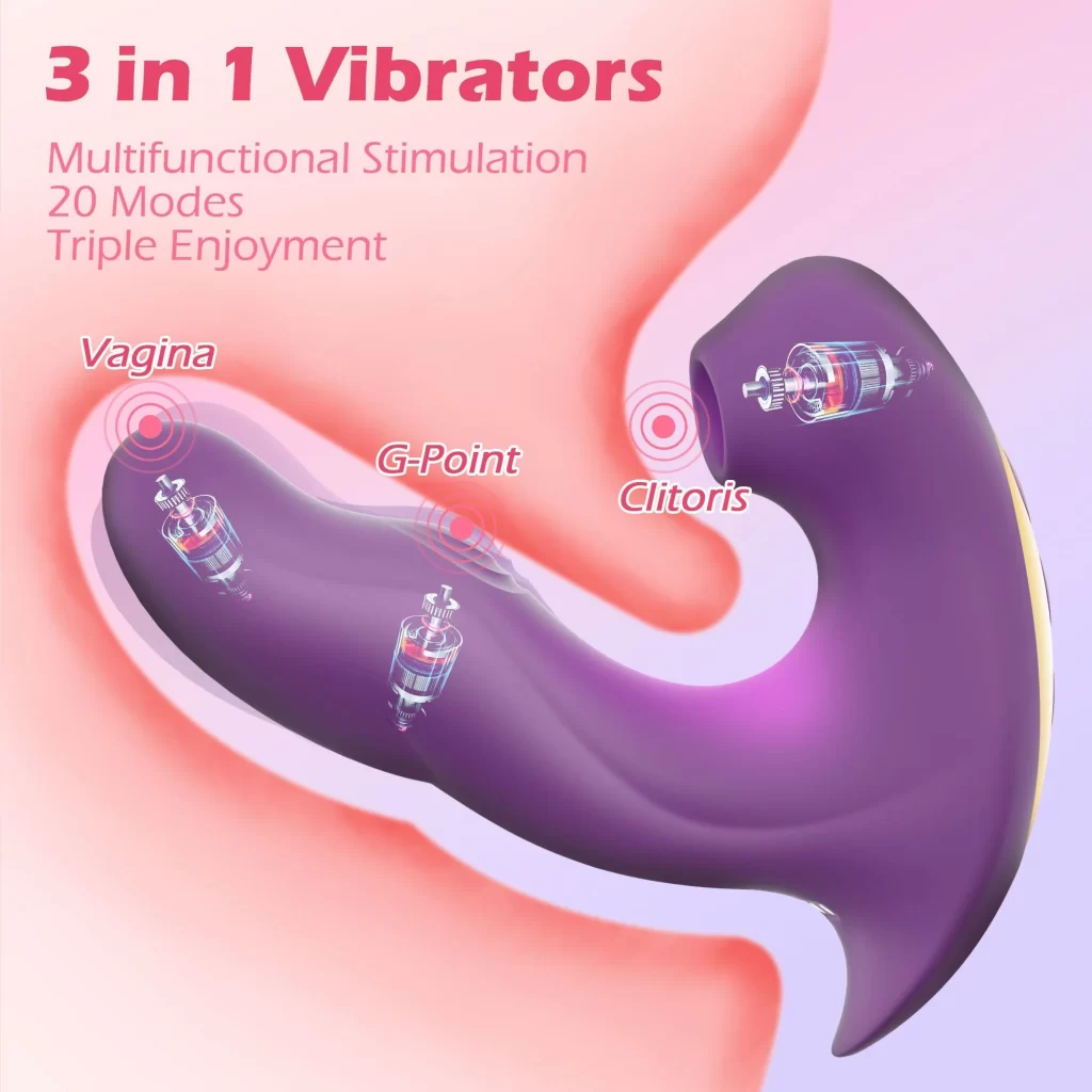 Ingmar - Vibromasseur Point G avec Tapotement, Vibration & Succion Clitoridienne