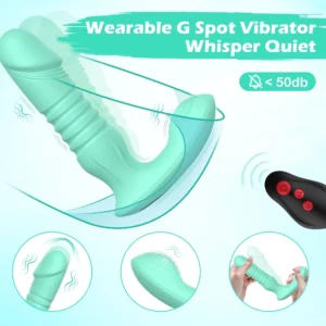 Evander - Vibromasseur gode point G avec fonctions de poussée et conception réglable