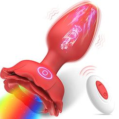 AllureAura - Plug anal vibrant à LED avec 10 réglages de vibration