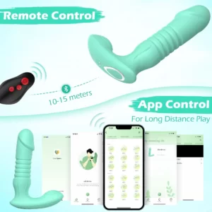 Evander - Vibromasseur gode point G avec fonctions de poussée et conception réglable