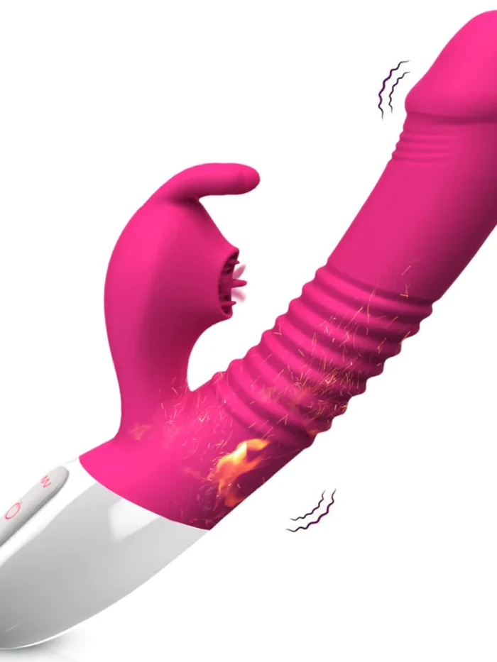 RavishRise - Vibromasseur point G avec aspiration et chauffage intégré