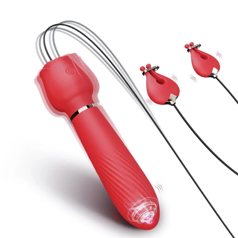 aurora - Pink clitoral vibrator with vibration and nipple modes