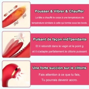 3 Poussée et vibration 7 Succion 10 Tapotement du point G Vibrateur