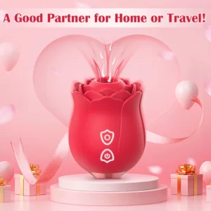 Vibromasseur Fellation Rosebud avec 10 Modèles Différents de Tapotement