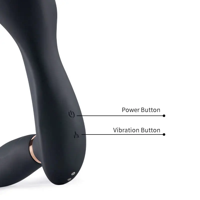 7 Plug anal taquin vibrant à billes pulsantes avec anneau pénien