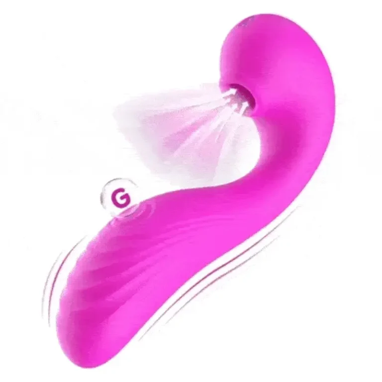 10 Vibrations 5 Beats Sucking Clitoral Licking and G-Spot Vibrator