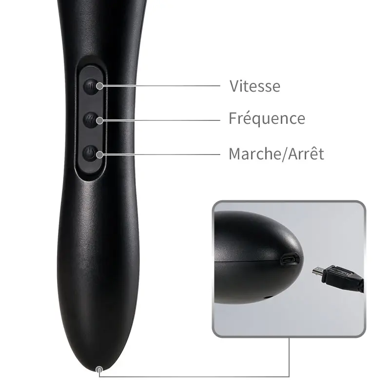 Appareil de Massage AV vibrant haute fréquence à 20 fréquences et 8 vitesses