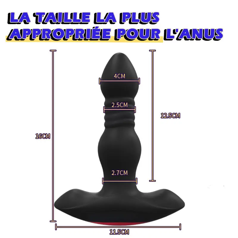 L'EXPLORATEUR ANAL Vibromasseur anal prostatique 3 télescopiques 10 vibration Aaron AS - photo 4