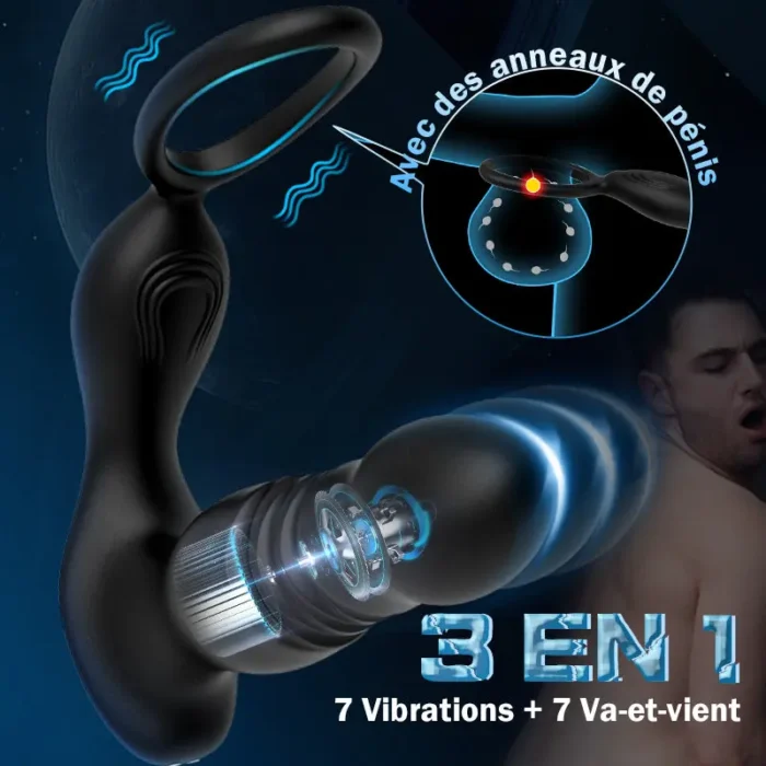 Palos Stimulateur Prostatique 7 Vibrations & 7 Va-et-vient — SoldDolls
