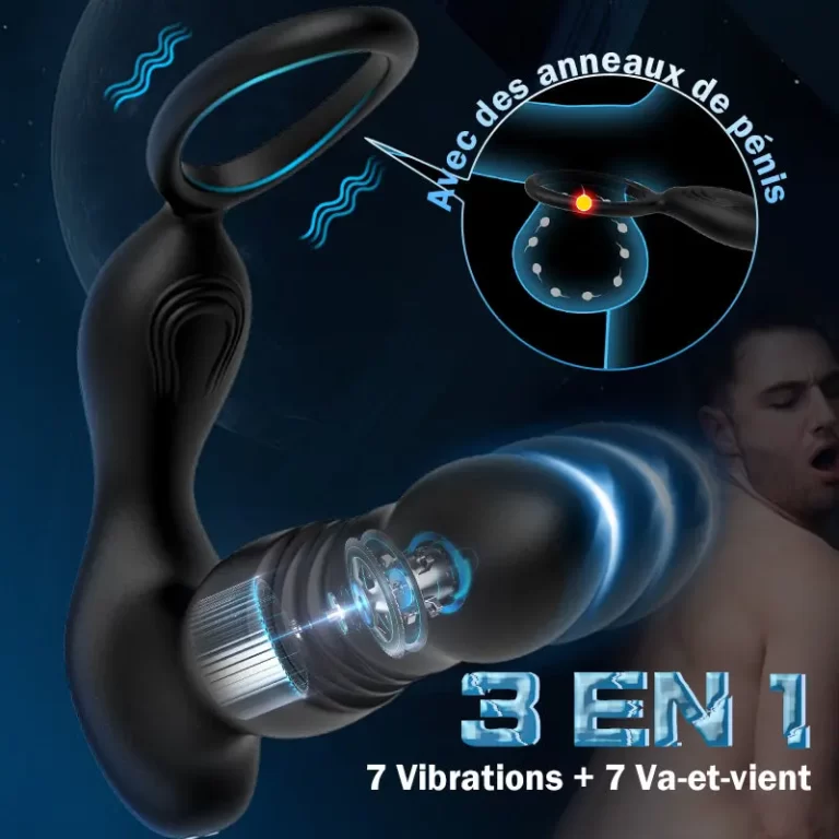 Palos Stimulateur Prostatique 7 Vibrations & 7 Va-et-vient