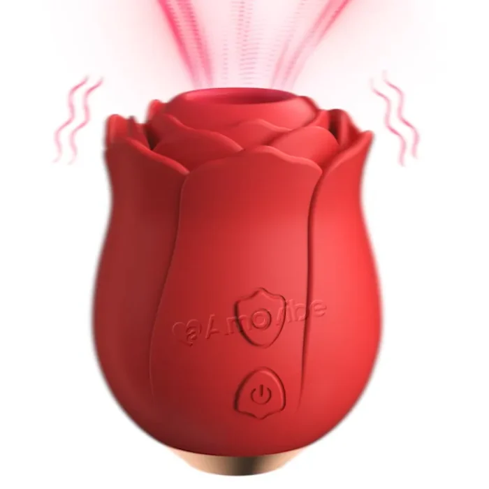 Vibromasseur Fellation Rosebud avec 10 Modèles Différents de Tapotement