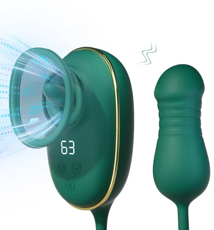 OpulaLuxe - Vibrateur à sucer avec langue vibrante à lécher et vibrateur à pousser