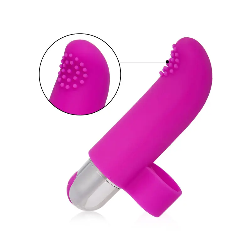 Vibration des doigts 10 vibrations vibromasseur violet
