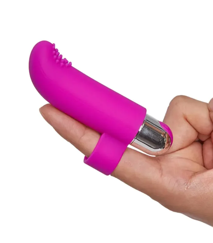 Vibration des doigts 10 vibrations vibromasseur violet