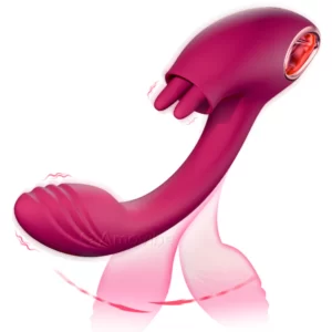 Quasar - Vibromasseur point G avec lèche-clitoris à 2 langues