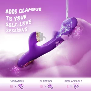 G-pro 3 Ultra - Vibrateur innovant pour le point G avec manchons en silicone remplaçables pour les fonctions de tapotement, de succion, de chatouillement et de léchage